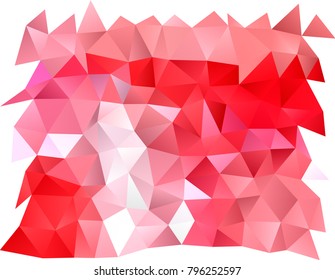 Light Red vector polygon abstract pattern. Colorful illustration in abstract style with gradient. A completely new design for your business.