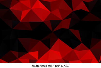 Light Red vector polygonal background. Shining illustration, which consist of triangles. A completely new design for your business.
