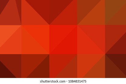 Light Red vector polygonal background. Creative geometric illustration in Origami style with gradient. The polygonal design can be used for your web site.
