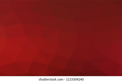 Light Red vector polygonal background. Triangular geometric sample with gradient.  Brand new style for your business design.