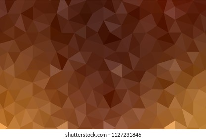 Light Red vector polygonal background. Triangular geometric sample with gradient.  A completely new design for your leaflet.