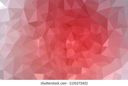 Light Red vector polygonal background. A sample with polygonal shapes. A new texture for your web site.