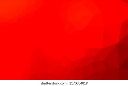 Light Red vector polygonal background. A vague abstract illustration with gradient. The elegant pattern can be used as part of a brand book.