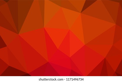 Light Red vector polygonal background. Creative geometric illustration in Origami style with gradient. New template for your brand book.