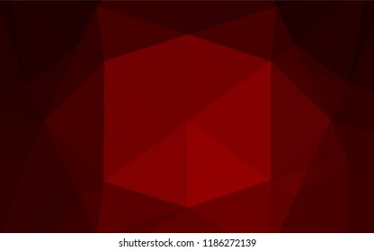 Light Red vector polygonal background. Brand new colored illustration in blurry style with gradient. A completely new design for your business.