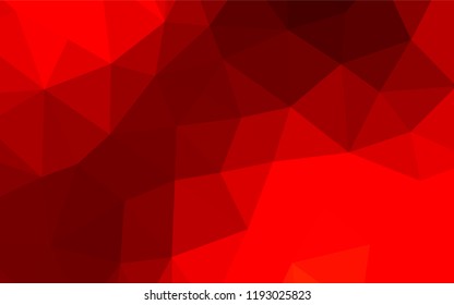 Light Red vector polygonal background. A sample with polygonal shapes. The best triangular design for your business.
