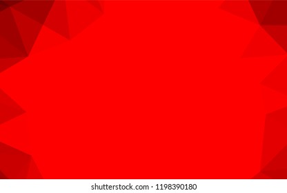 Light Red vector polygonal background. A completely new color illustration in a vague style. A completely new template for your business design.