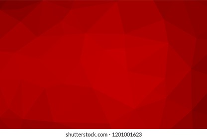 Light Red vector polygonal background. Creative geometric illustration in Origami style with gradient. The template can be used as a background for cell phones.