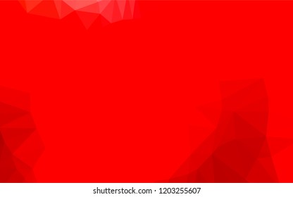 Light Red vector polygonal background. Geometric illustration in Origami style with gradient.  The template can be used as a background for cell phones.