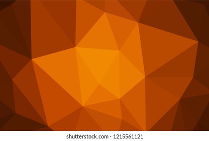Light Red vector polygonal background. Glitter abstract illustration with an elegant triangles. A completely new design for your leaflet.