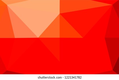 Light Red vector polygonal background. Shining colored illustration in a Brand new style. The completely new template can be used for your brand book.