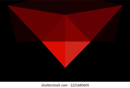 Light Red vector polygonal background. A sample with polygonal shapes. The template can be used as a background for cell phones.