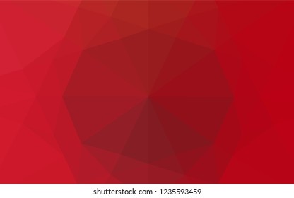 Light Red vector polygonal background. An elegant bright illustration with gradient. The polygonal design can be used for your web site.