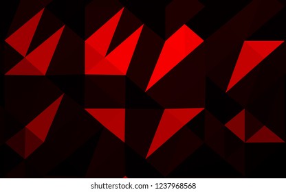 Light Red vector polygonal background. A sample with polygonal shapes. Brand new design for your business.