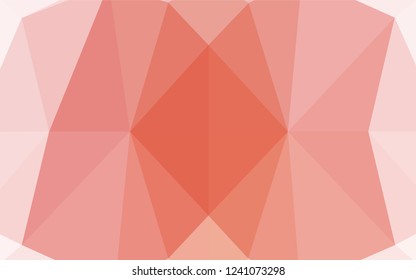 Light Red vector polygonal background. Colorful abstract illustration with gradient. The template can be used as a background for cell phones.