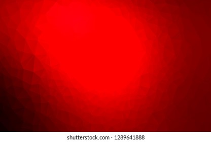 Light Red vector polygonal background. A sample with polygonal shapes. Triangular pattern for your business design.