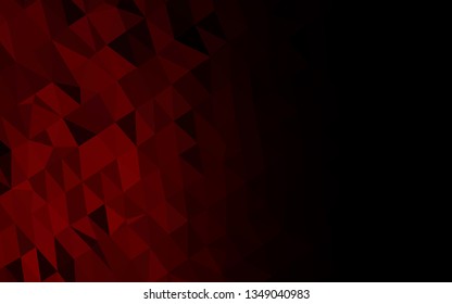 Light Red vector polygonal background. A sample with polygonal shapes. Polygonal design for your web site.
