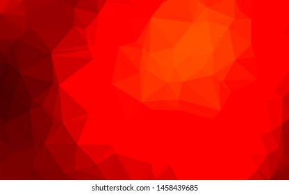 Light Red vector polygonal background. Colorful illustration in abstract style with gradient. Completely new template for your business design.