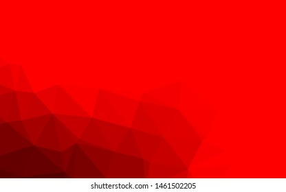 Light Red vector polygonal background. Colorful abstract illustration with gradient. Polygonal design for your web site.