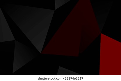 Light Red vector polygonal background. Creative illustration in halftone style with gradient. Template for a cell phone background.