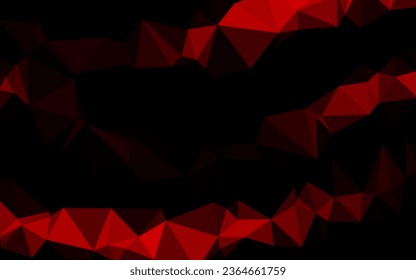 Fondo poligonal vectorial rojo claro. Ilustración abstracta colorida con gradiente. Patrón elegante para un libro de marca.