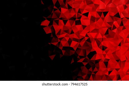 Light Red vector polygonal background. Colorful illustration in abstract style with gradient. The completely new template can be used for your brand book.