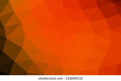 Light Red vector polygonal polygonal. Brand new colored illustration in blurry style with gradient. A completely new template for your business design.