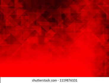 Light Red vector polygonal polygonal. Creative illustration in halftone style with gradient. The textured pattern can be used for background.