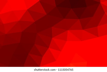 Light Red vector polygonal polygonal. Geometric illustration in Origami style with gradient.  The completely new template can be used for your brand book.