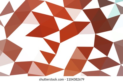 Light Red vector polygonal polygonal. Glitter abstract illustration with an elegant design. The elegant pattern can be used as part of a brand book.
