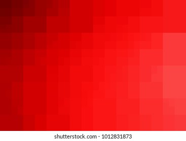 Light Red vector polygonal illustration, which consist of rectangles. Rectangular pattern for your business design. Geometric background in Origami style with gradient. 