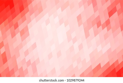 Light Red vector polygonal illustration consisting of rectangles. Rectangular design for your business. Creative geometric background in origami style with gradient.