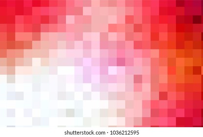 Light Red vector polygonal illustration consisting of rectangles. Rectangular design for your business. Creative geometric background in origami style with gradient.