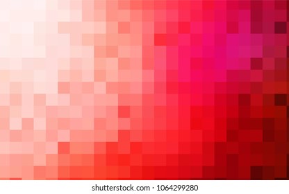 Light Red vector polygonal illustration consisting of rectangles. Rectangular design for your business. Creative geometric background in origami style with gradient.