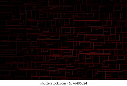 Light Red vector polygonal illustration consisting of rectangles. Rectangular design for your business. Creative geometric background in origami style with gradient.
