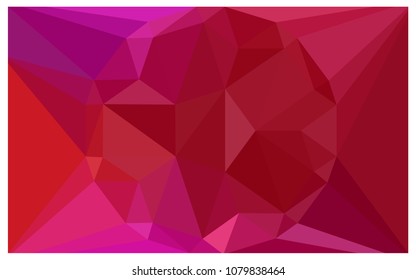Light Red vector polygonal illustration, which consist of triangles with a gemstone in center. Triangular design of a huge diamond for your business. Creative geometric background of gems.