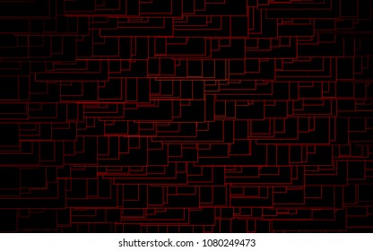 Light Red vector polygonal illustration, which consist of rectangles. Rectangular pattern for your business design. Geometric background in Origami style with gradient. 