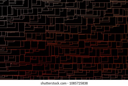 Light Red vector polygonal illustration consisting of rectangles. Rectangular design for your business. Creative geometric background in origami style with gradient.