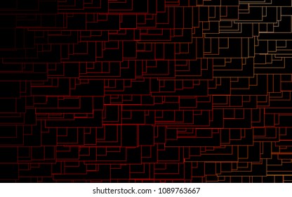 Light Red vector polygonal illustration, which consist of rectangles. Rectangular pattern for your business design. Geometric background in Origami style with gradient. 
