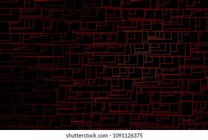 Light Red vector polygonal illustration consisting of rectangles. Rectangular design for your business. Creative geometric background in origami style with gradient.