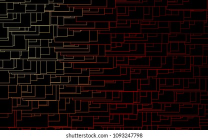 Light Red vector polygonal illustration consisting of rectangles. Rectangular design for your business. Creative geometric background in origami style with gradient.
