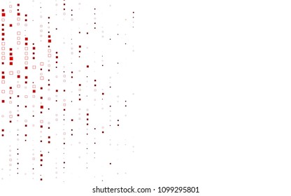 Light Red vector polygonal illustration consisting of rectangles. Rectangular design for your business. Creative geometric background in origami style with gradient.