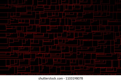 Light Red vector polygonal illustration consisting of rectangles. Rectangular design for your business. Creative geometric background in origami style with gradient.