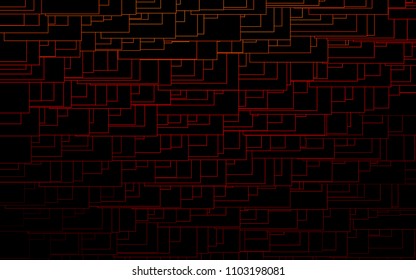 Light Red vector polygonal illustration consisting of rectangles. Rectangular design for your business. Creative geometric background in origami style with gradient.