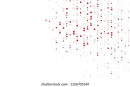 Light Red vector polygonal illustration, which consist of rectangles. Rectangular pattern for your business design. Geometric background in Origami style with gradient. 