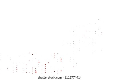 Light Red vector polygonal illustration, which consist of rectangles. Rectangular pattern for your business design. Geometric background in Origami style with gradient. 