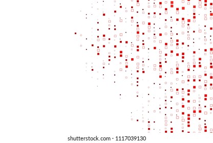 Light Red vector polygonal illustration consisting of rectangles. Rectangular design for your business. Creative geometric background in origami style with gradient.