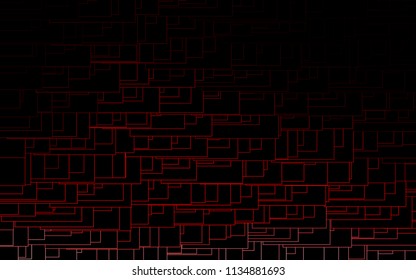 Light Red vector polygonal illustration consisting of rectangles. Rectangular design for your business. Creative geometric background in origami style with gradient.