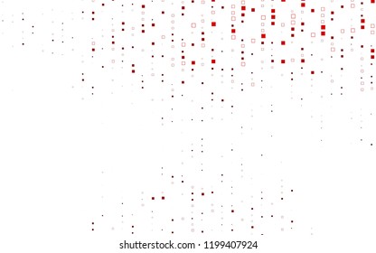 Light Red vector polygonal illustration, which consist of rectangles. Rectangular pattern for your business design. Geometric background in Origami style with gradient. 