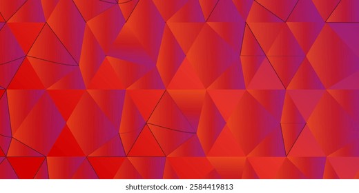 Light Red vector polygonal illustration, which consist of rectangles. Rectangular pattern for your business design. Geometric background in Origami style with gradient.